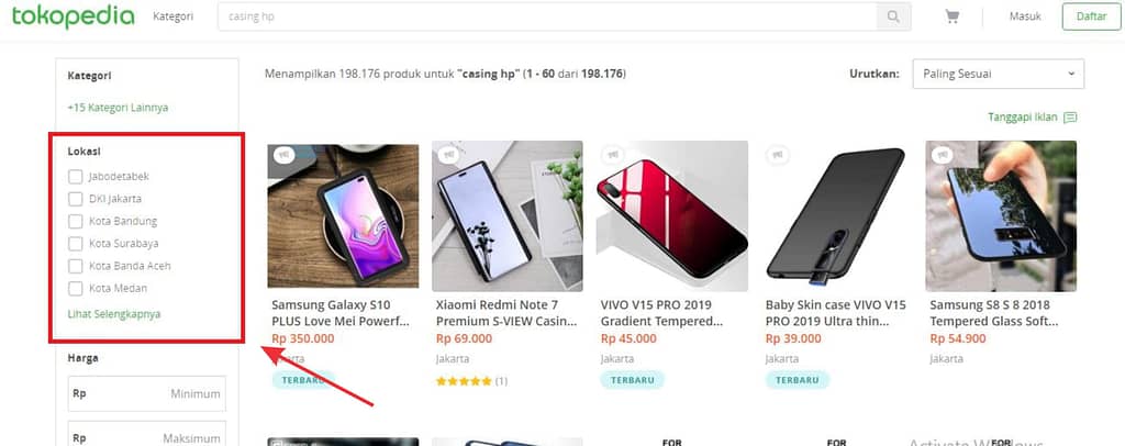 lokasi seller yang dekat lokasi seller yang dekat
