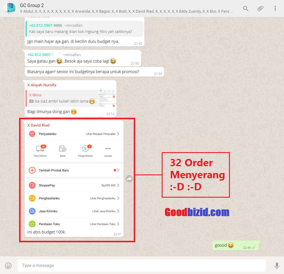 32 orderan bung