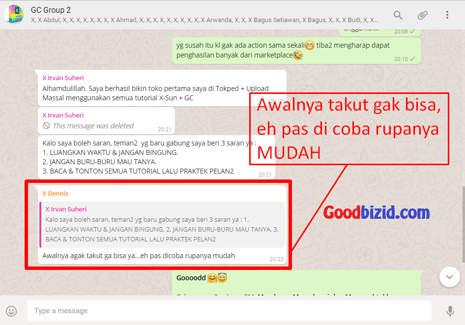 awalnya takut gak bisa, rupanya mudah