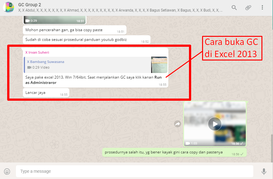 cara buka GC di excel 2013