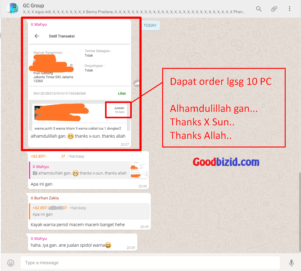 closing langsung 10 dr TKP