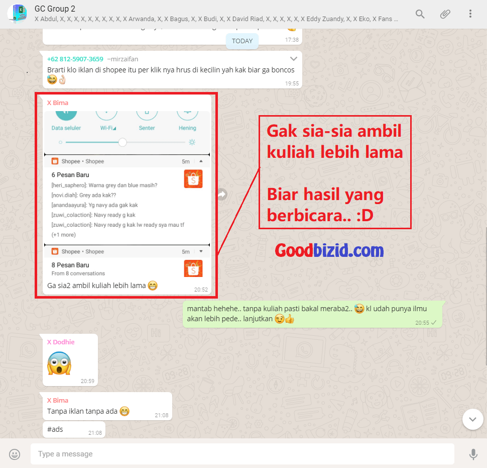 gak sia sia kuliah