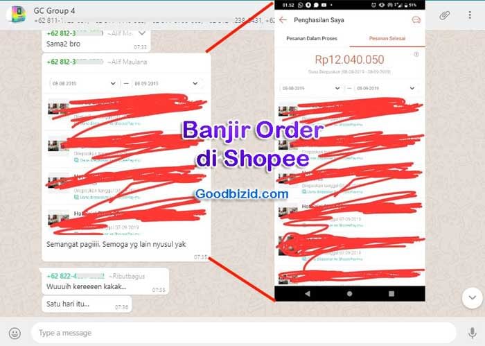 banjir orderan dari marketplace dropship shopee gc4 banjir orderan dari marketplace dropship shopee gc4