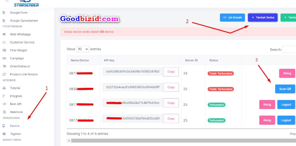 cara membuat api whatsapp di starsender app cara membuat api whatsapp di starsender app
